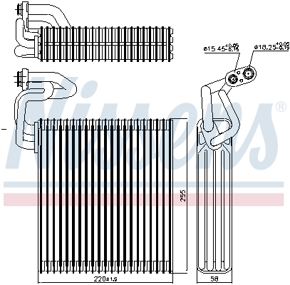 NISSENS Fordamper, klimaanlæg 92214 for ACURA