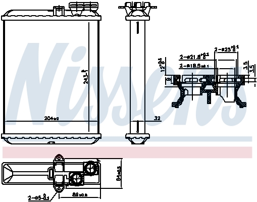 NISSENS Varmeelement, kabinevarme 707102 for VOLVO