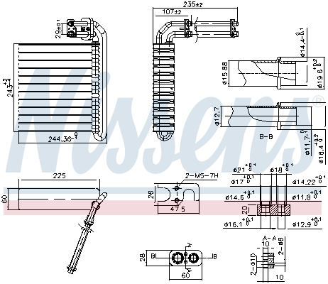 NISSENS Fordamper, klimaanlæg 92332 for FORD