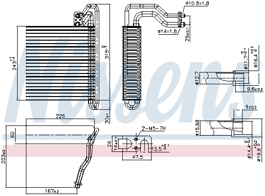 NISSENS Fordamper, klimaanlæg 92333 for FORD