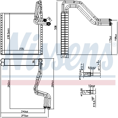 NISSENS Fordamper, klimaanlæg 92372 for FORD