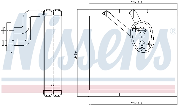 NISSENS Fordamper, klimaanlæg 92388 for VOLVO
