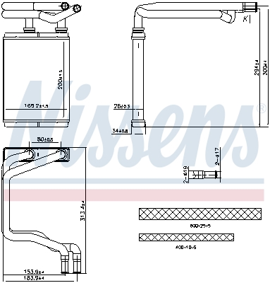 NISSENS Varmeelement, kabinevarme 707291 for HONDA