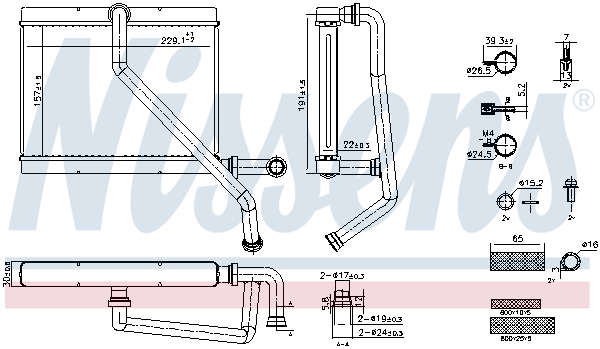 NISSENS Varmeelement, kabinevarme 707289 for BMW