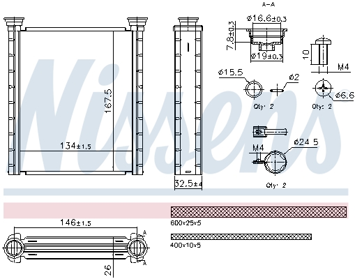 NISSENS Varmeelement, kabinevarme 707280 for MITSUBISHI RENAULT