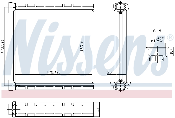 NISSENS Varmeelement, kabinevarme 707278 for CUPRA