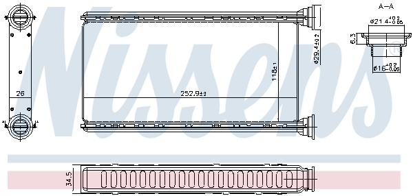 NISSENS Varmeelement, kabinevarme 707288 for SUBARU