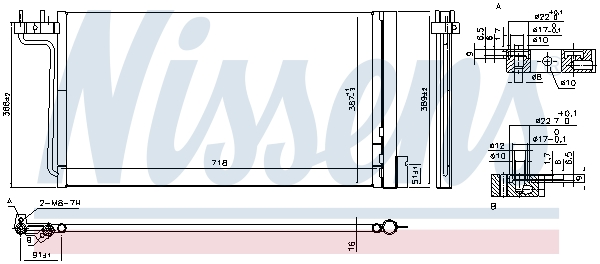 NISSENS Kondensor, klimaanlæg 940765 for FORD