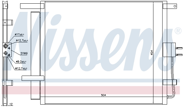 NISSENS Kondensor, klimaanlæg 940218 for KIA