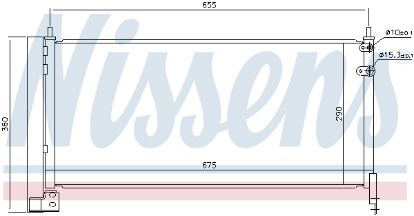 NISSENS Kondensor, klimaanlæg 940487 for TOYOTA