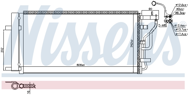 NISSENS Kondensor, klimaanlæg 941160 for HYUNDAI