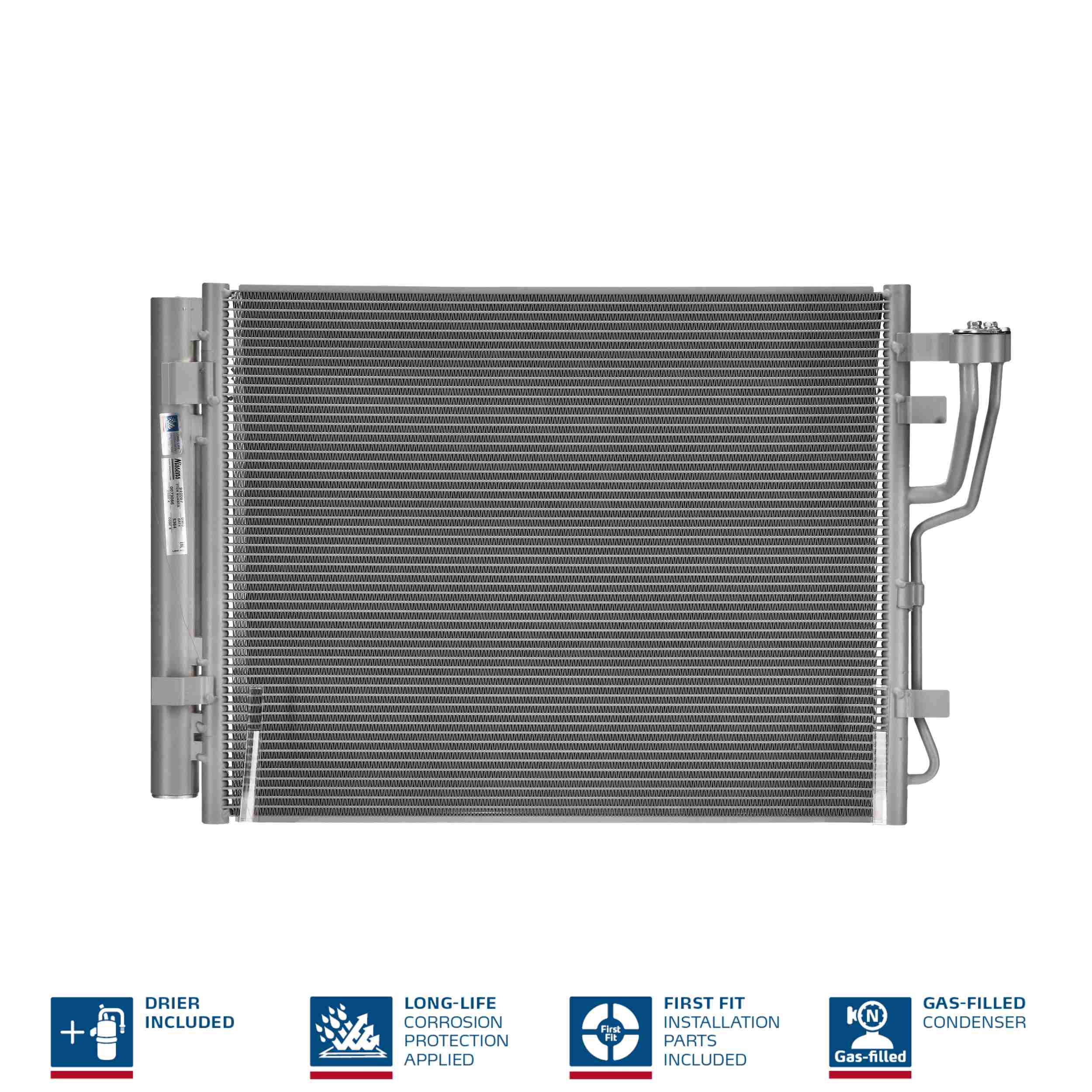NISSENS Kondensor, klimaanlæg 940007 for KIA