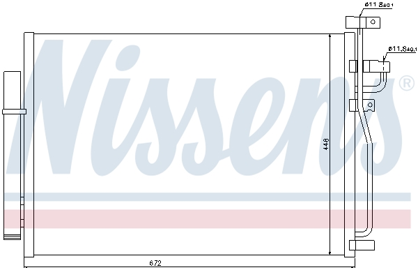 NISSENS Kondensor, klimaanlæg 940010 for SATURN OPEL CHEVROLET