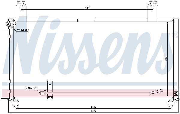 NISSENS Kondensor, klimaanlæg 940080 for SUZUKI