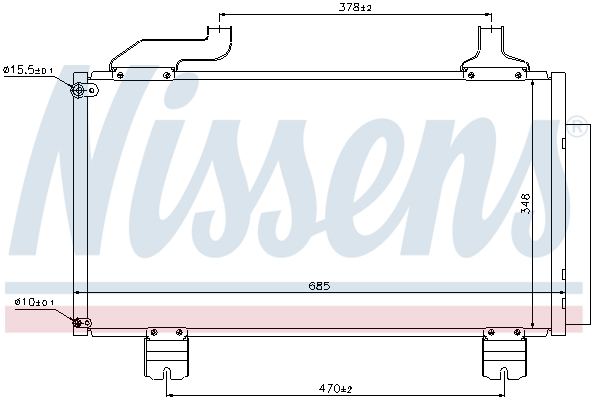NISSENS Kondensor, klimaanlæg 940114 for ACURA