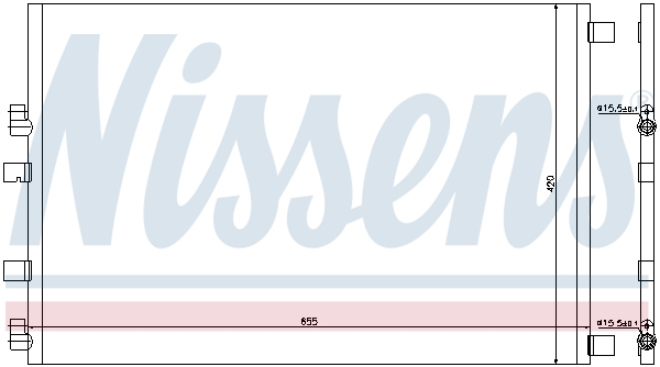 NISSENS Kondensor, klimaanlæg 940152 for RENAULT