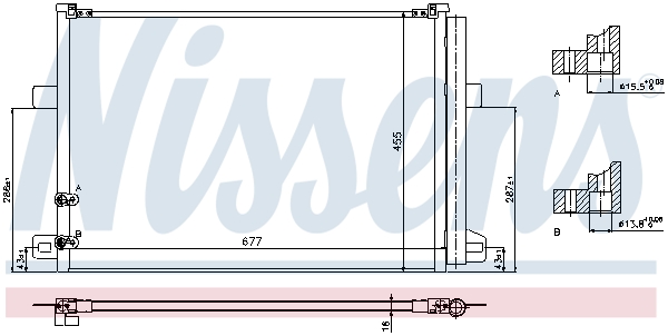 NISSENS Kondensor, klimaanlæg 940225 for VW
