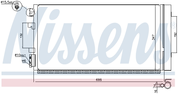 NISSENS Kondensor, klimaanlæg 940259 for RENAULT