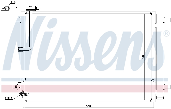 NISSENS Kondensor, klimaanlæg 940329 for AUDI BENTLEY