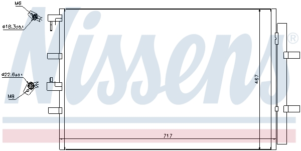 NISSENS Kondensor, klimaanlæg 940330 for FORD FORD USA