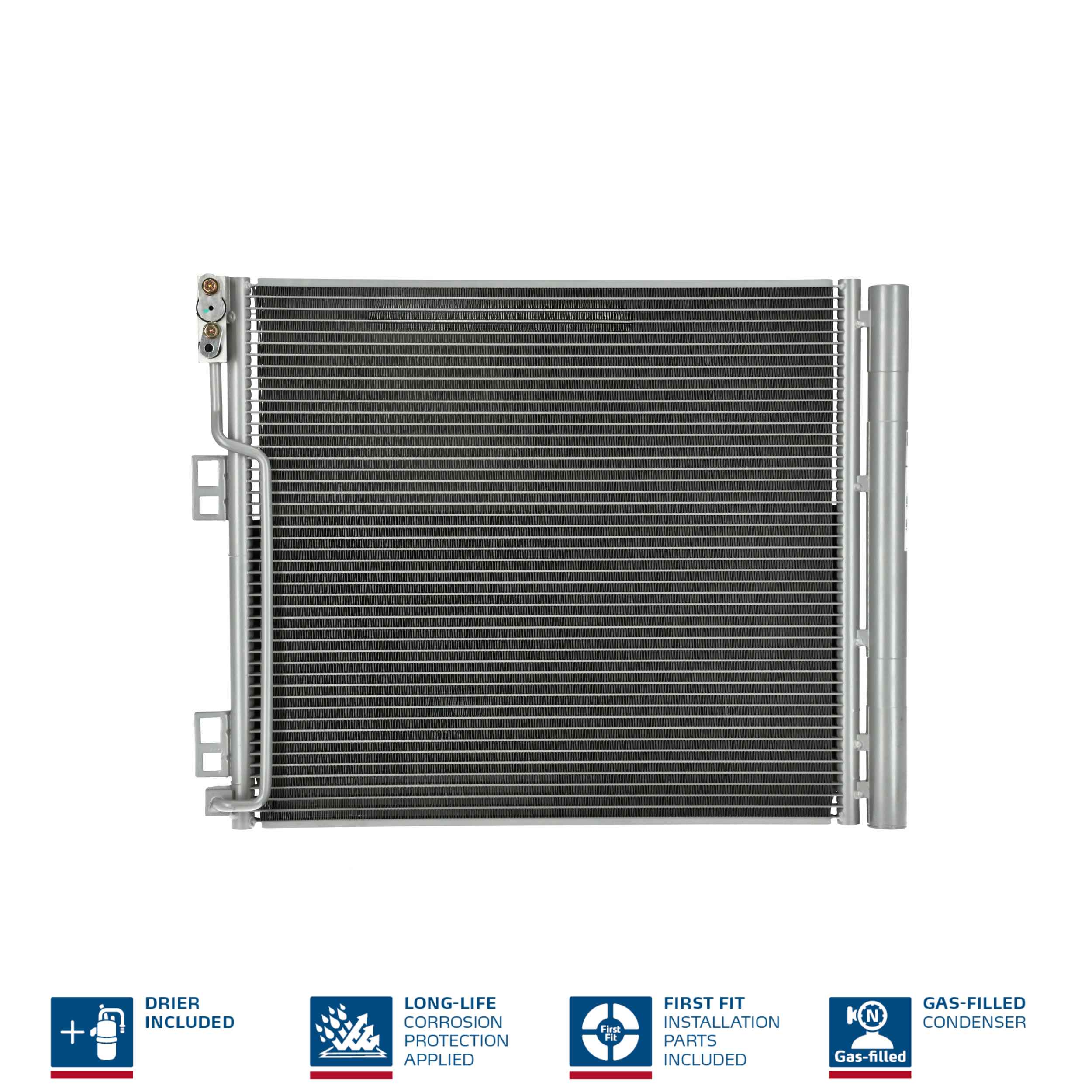 NISSENS Kondensor, klimaanlæg 940386 for NISSAN