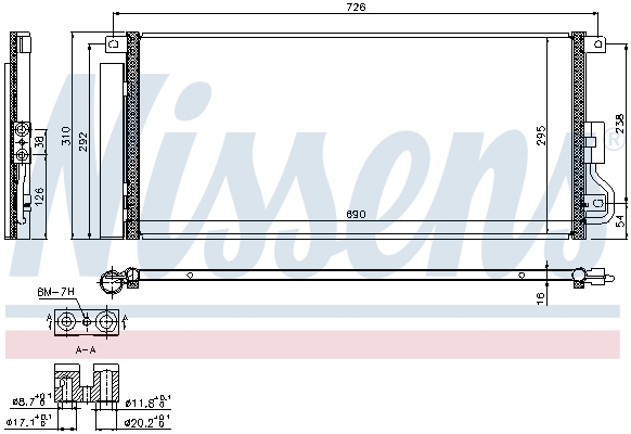 NISSENS Kondensor, klimaanlæg 940390 for VAUXHALL CHEVROLET