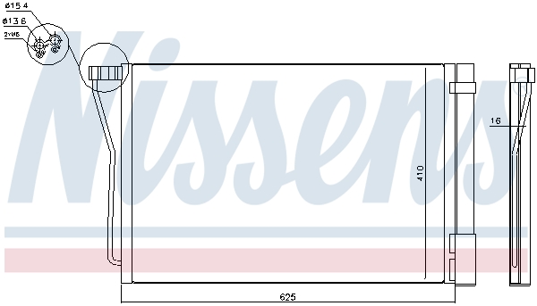 NISSENS Kondensor, klimaanlæg 940418 for ALPINA
