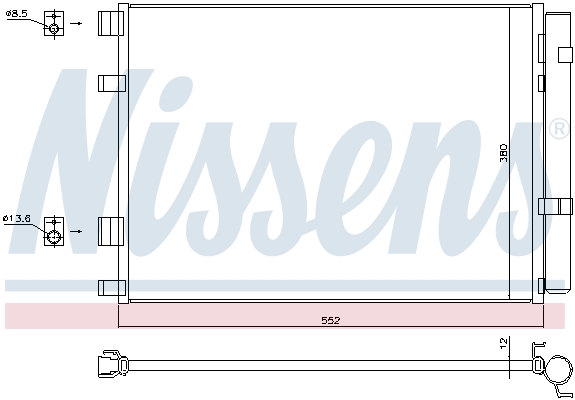 NISSENS Kondensor, klimaanlæg 940426 for HYUNDAI