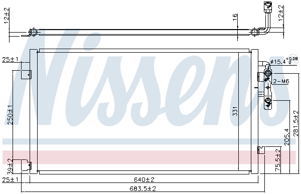 NISSENS Kondensor, klimaanlæg 940457 for BMW