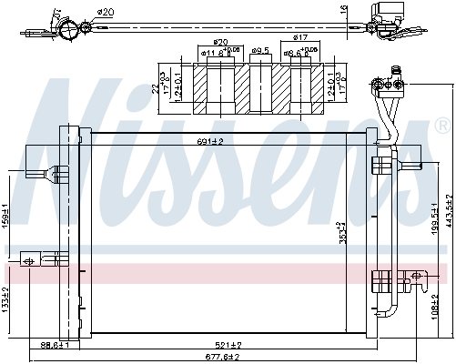 NISSENS Kondensor, klimaanlæg 940511 for VAUXHALL