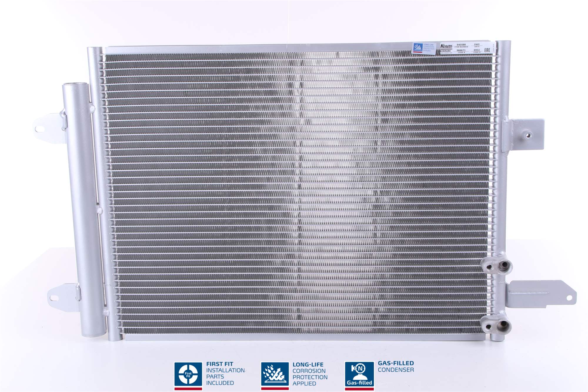 NISSENS Kondensor, klimaanlæg 940588 for AUDI