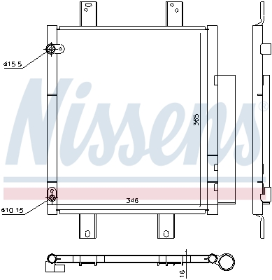 NISSENS Kondensor, klimaanlæg 940612 for TOYOTA