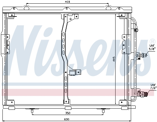 NISSENS Kondensor, klimaanlæg 94330 for MERCEDES-BENZ