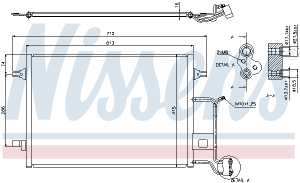 NISSENS Kondensor, klimaanlæg 94601 for VW