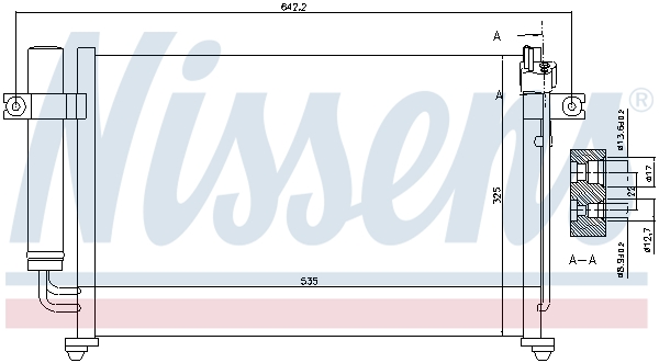 NISSENS Kondensor, klimaanlæg 94647 for HYUNDAI