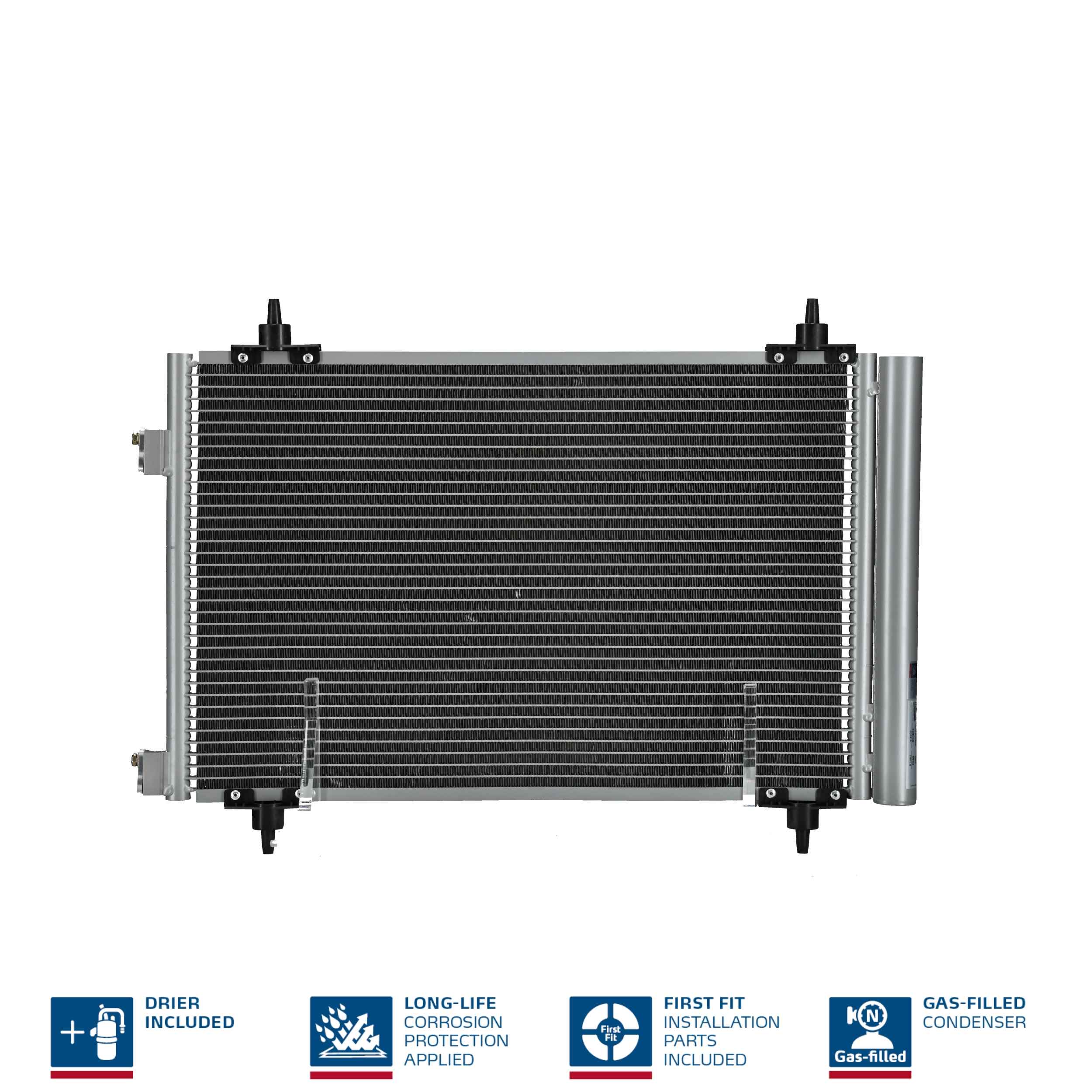 NISSENS Kondensor, klimaanlæg 94758 for PEUGEOT