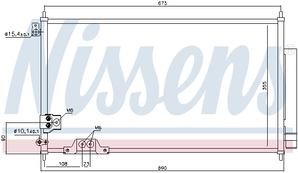 NISSENS Kondensor, klimaanlæg 94788 for HONDA