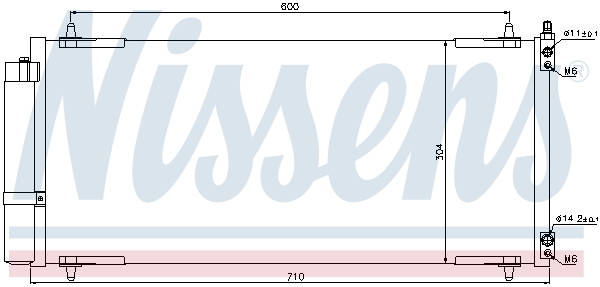 NISSENS Kondensor, klimaanlæg 94830 for PEUGEOT