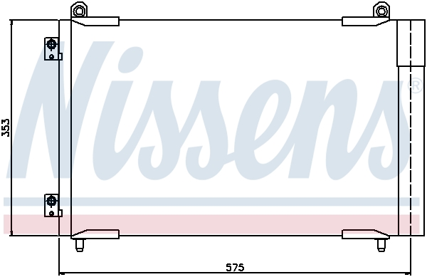 NISSENS Kondensor, klimaanlæg 94837 for PEUGEOT