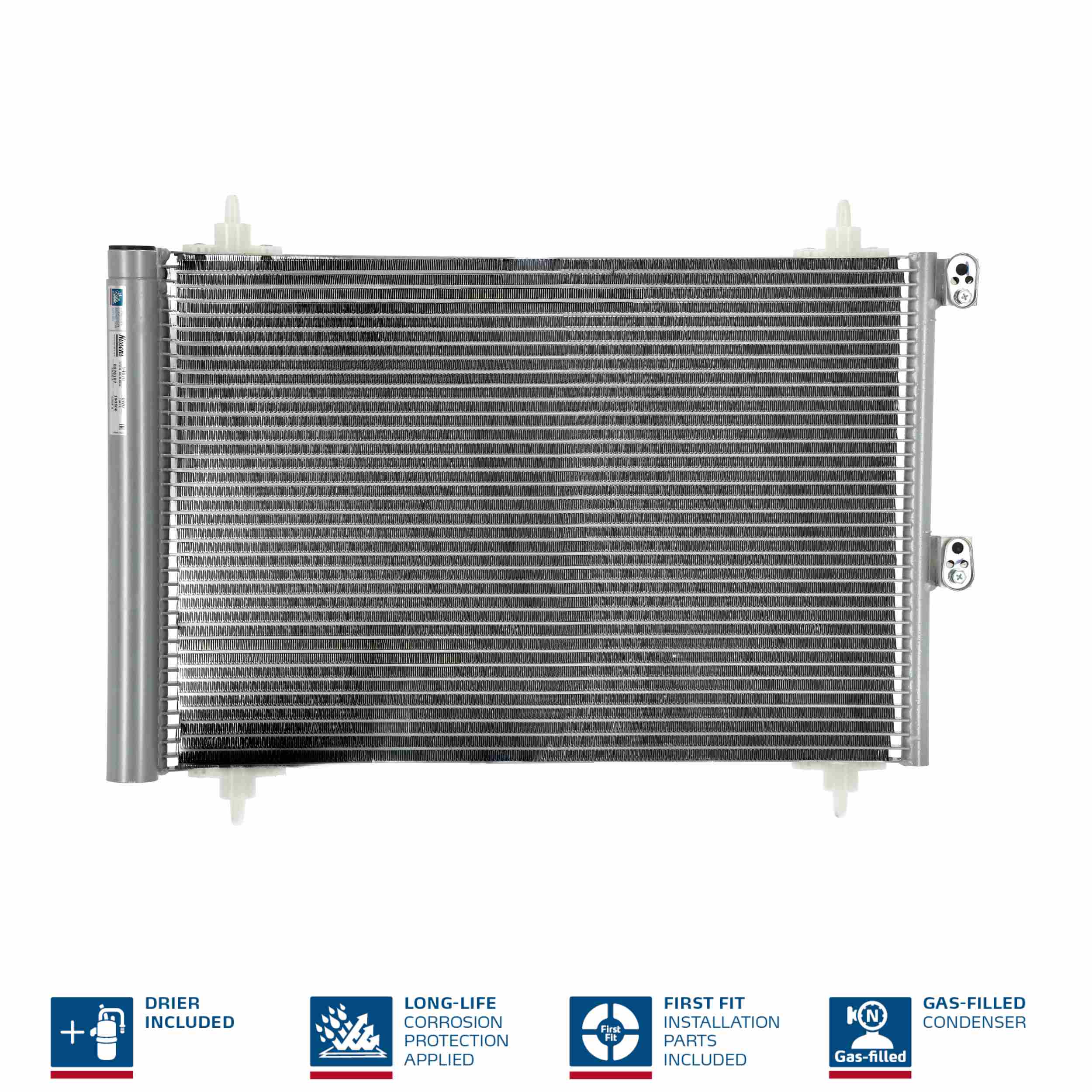 NISSENS Kondensor, klimaanlæg 94870 for PEUGEOT
