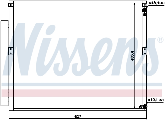 NISSENS Kondensor, klimaanlæg 94919 for LEXUS