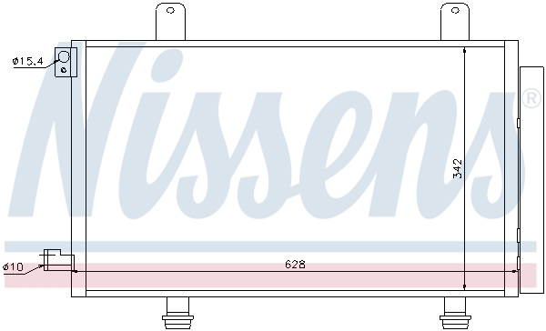 NISSENS Kondensor, klimaanlæg 94979 for SUZUKI