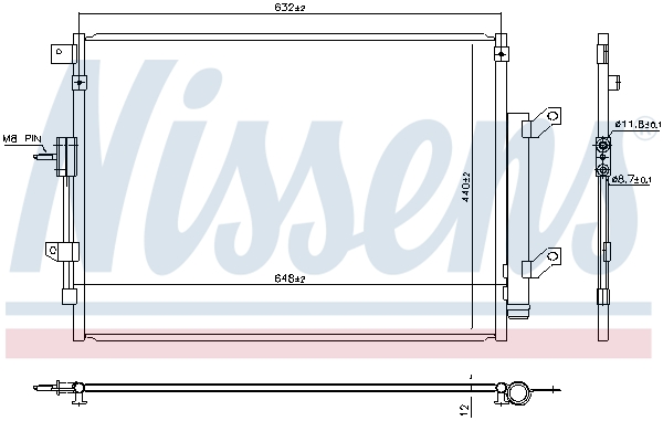 NISSENS Kondensor, klimaanlæg 940934 for JEEP