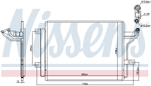 NISSENS Kondensor, klimaanlæg 940909 for MAZDA