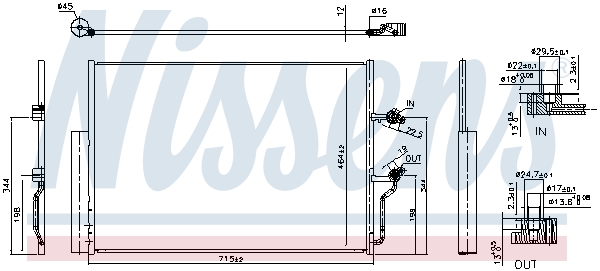 NISSENS Kondensor, klimaanlæg 941263 for VOLVO