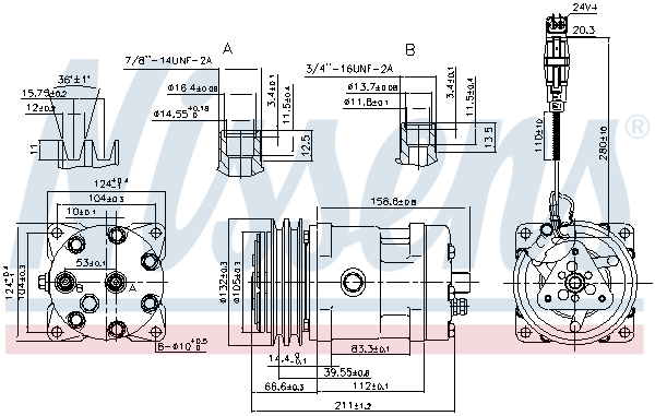 NISSENS 89472 for VOLVO