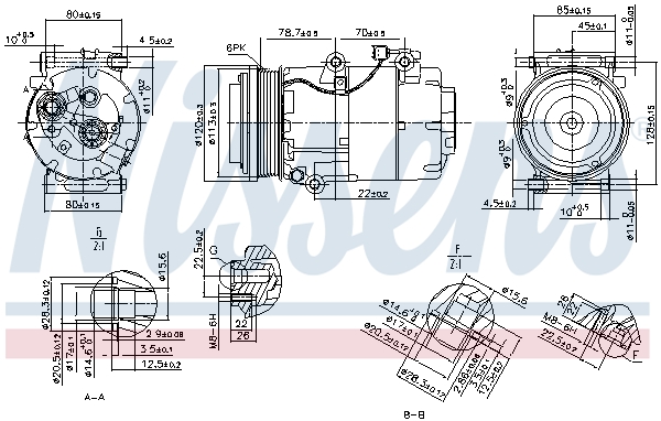 NISSENS Kompressor, klimaanlæg 89388 for FORD