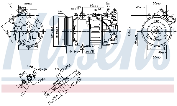 NISSENS Kompressor, klimaanlæg 890299 for RENAULT