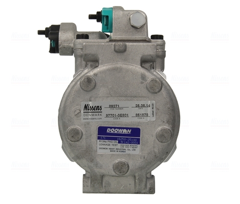 NISSENS Kompressor, klimaanlæg 89271 for KIA