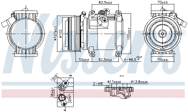 NISSENS Kompressor, klimaanlæg 891011 for CHEVROLET